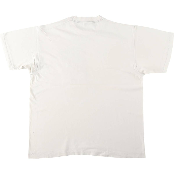 90'S Fruit of the Loom Iowa University College T-shirt, Made in USA, Men's XL equivalent, Vintage cotton white type Vintage Second Hand