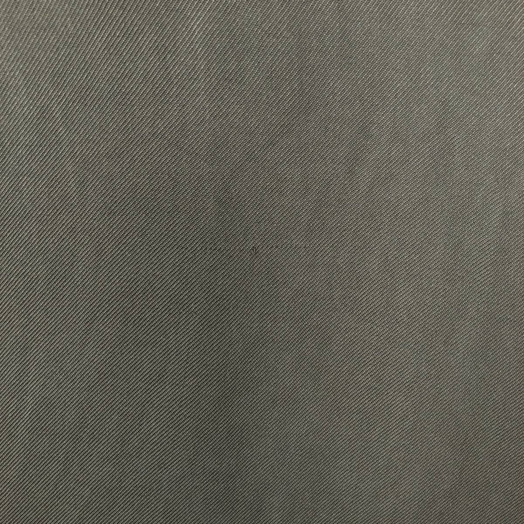 Perry Ellis Short Sleeve Open Collar Silk Shirt Box Shirt Men's XL silk Green type dark green Vintage Second Hand