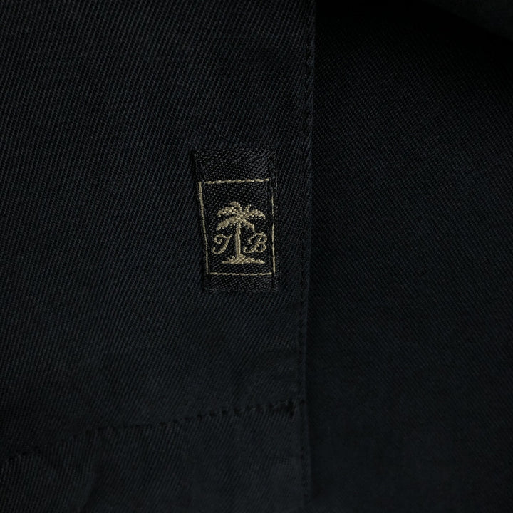 Tommy Bahama short sleeve open collar silk shirt, box shirt, men's XL size silk black type Vintage Second Hand