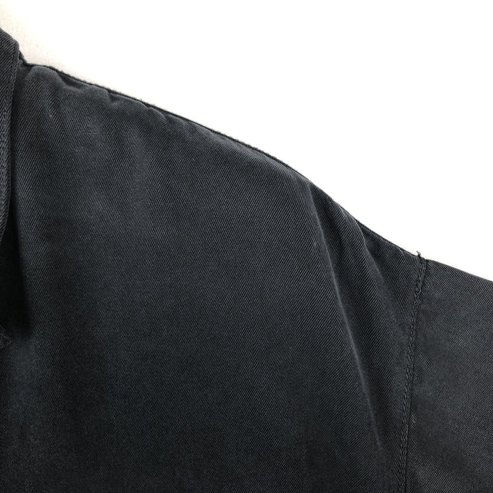 Tommy Bahama short sleeve open collar silk shirt, box shirt, men's XL size silk black type Vintage Second Hand