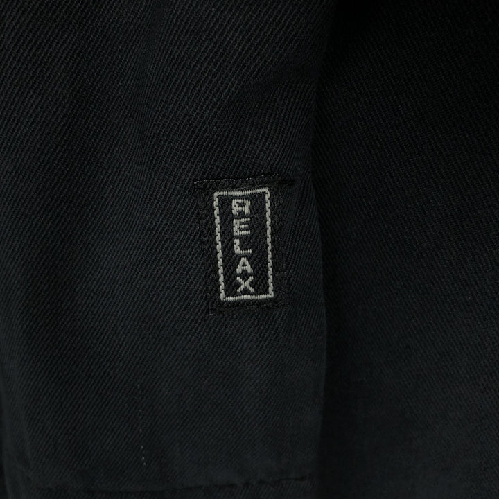 Tommy Bahama Relax Short-Sleeve Open-Collar Silk Shirt, Boxy Fit, Men's Size S (approx.) silk black type Vintage Second Hand