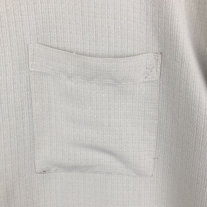 MERONA Short Sleeve Open Collar Rayon Box Shirt, Men's Size L Rayon unbleached Vintage Second Hand