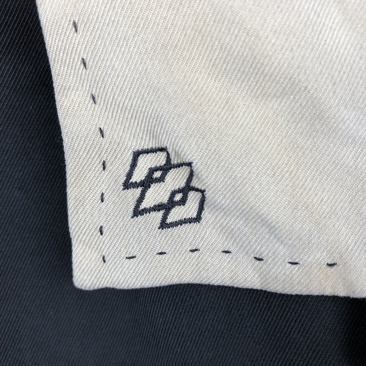 Nat Nast Luxury Originals Short-Sleeve Open-Collar Silk Shirt, Boxy Fit, Men's Size XL silk black type Vintage Second Hand