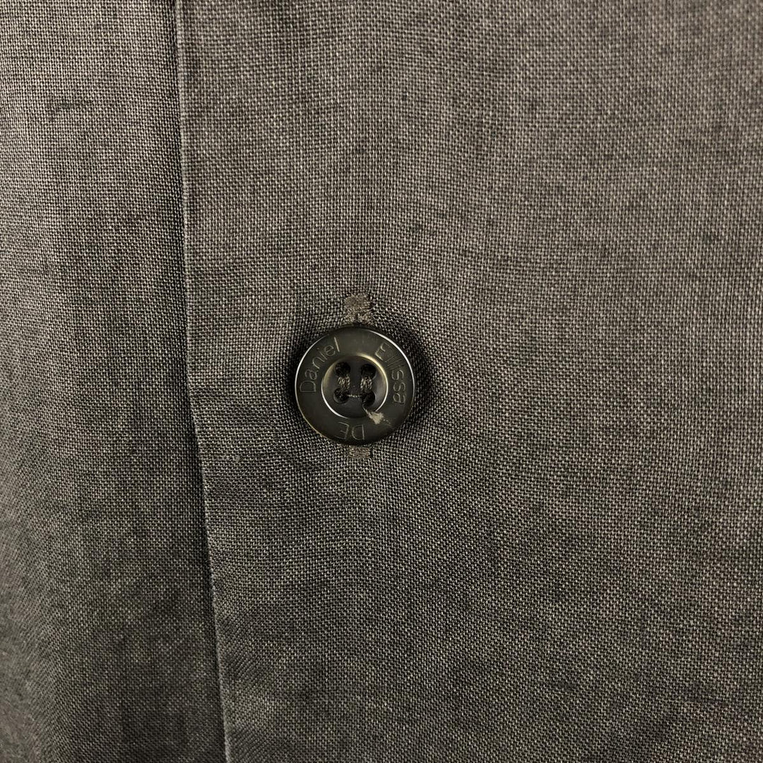DANIEL ELLISSA Short-Sleeve Open-Collar Linen Shirt, Boxy Shirt, Men's Size XL (approx.) linen brown type Vintage Second Hand