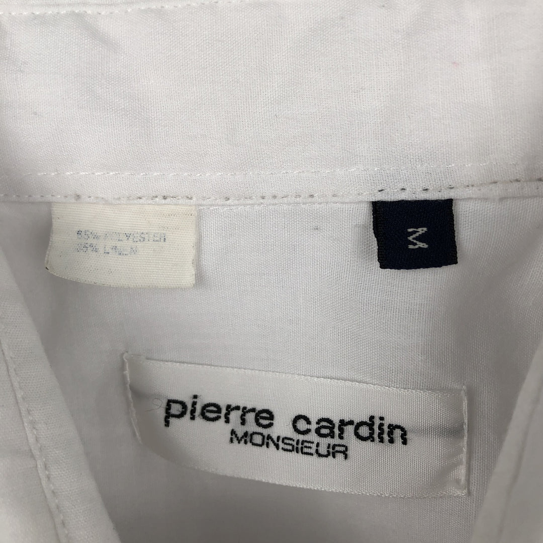 Pierre Cardin MONSIEUR Long-Sleeve Mexican Shirt, Cuban Shirt, Boxy Shirt, Men's Size M (approx.) polyester white type Vintage Second Hand