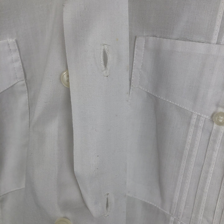 Pierre Cardin MONSIEUR Long-Sleeve Mexican Shirt, Cuban Shirt, Boxy Shirt, Men's Size M (approx.) polyester white type Vintage Second Hand