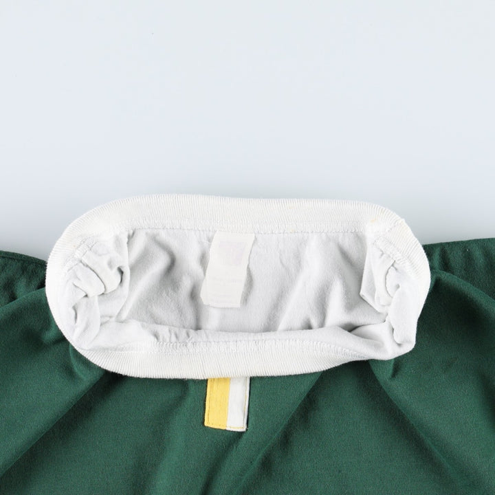 College T-shirt, Men's size L cotton green type Vintage Second Hand