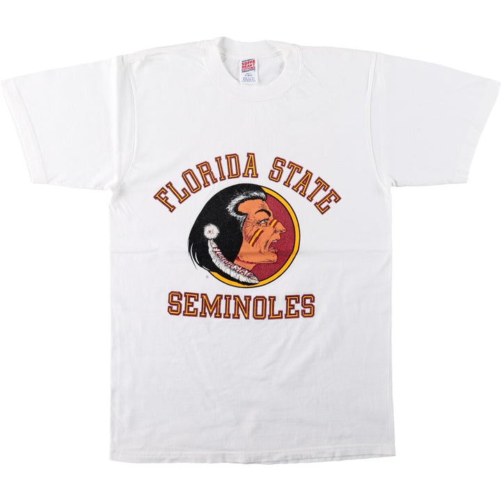 90'S Sofie College T-shirt, Made in USA, Men's Size M (approx.), Vintage cotton white type Vintage Second Hand