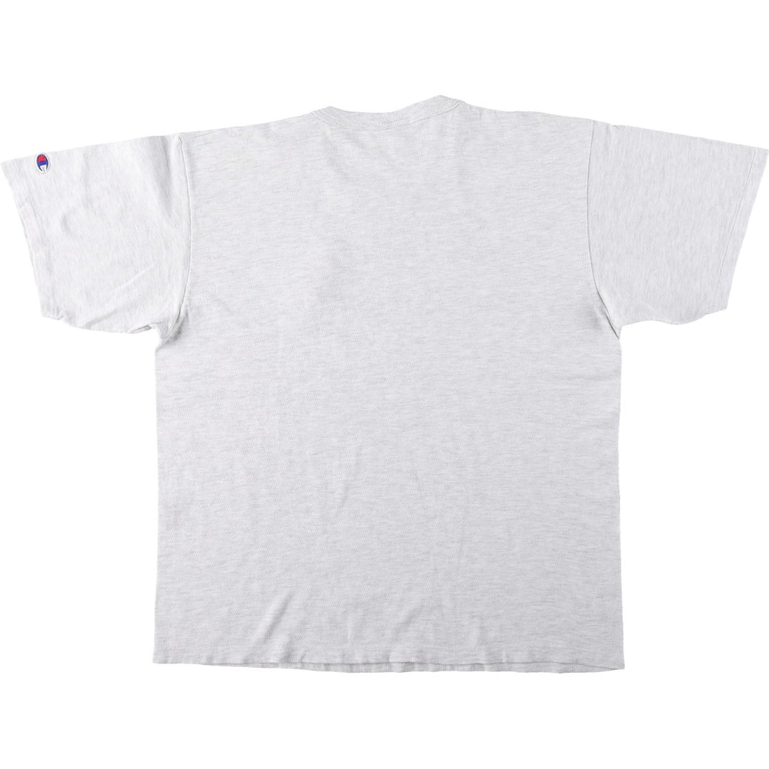 90'S Champion College T-shirt, Made in USA, Men's L size, Vintage cotton gray type Vintage Second Hand