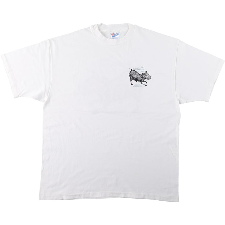 90'S Hanes BEEFY-T College T-shirt, Made in USA, Men's XL, Vintage cotton white type Vintage Second Hand