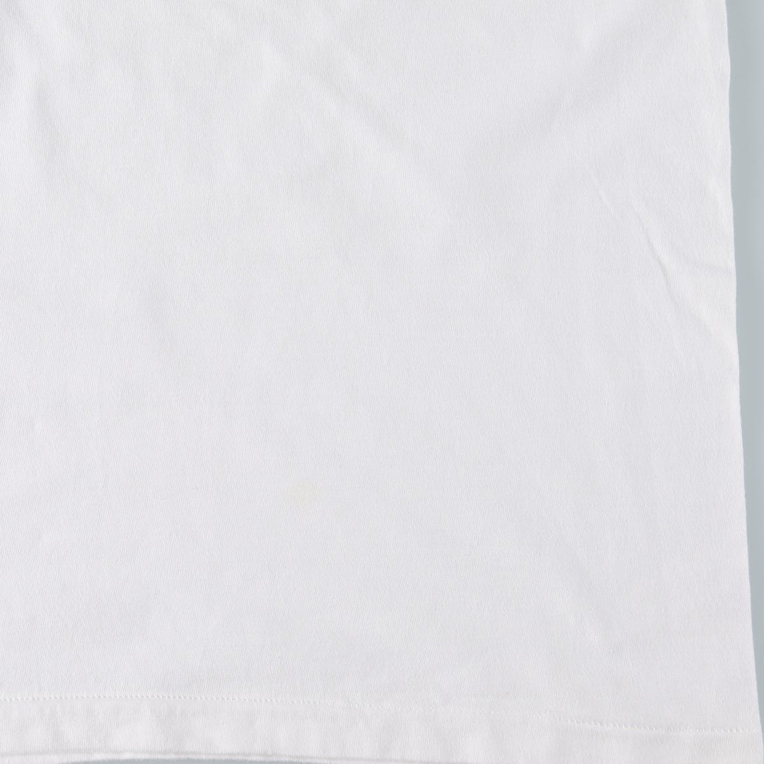 90'S Hanes BEEFY-T College T-shirt, Made in USA, Men's XL, Vintage cotton white type Vintage Second Hand
