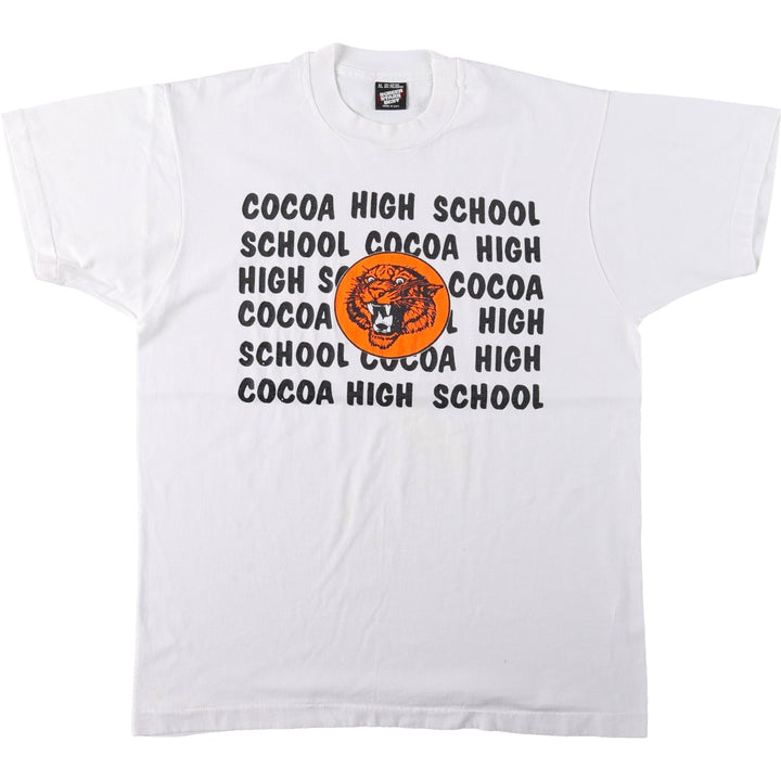 90'S SCREEN STARS College T-Shirt, Made in USA, Men's XL, Vintage cotton white type Vintage Second Hand
