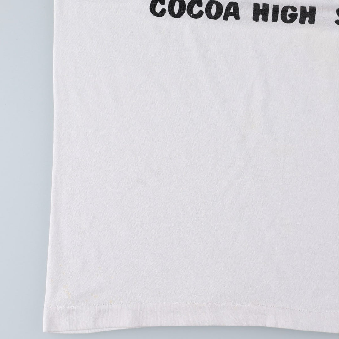 90'S SCREEN STARS College T-Shirt, Made in USA, Men's XL, Vintage cotton white type Vintage Second Hand