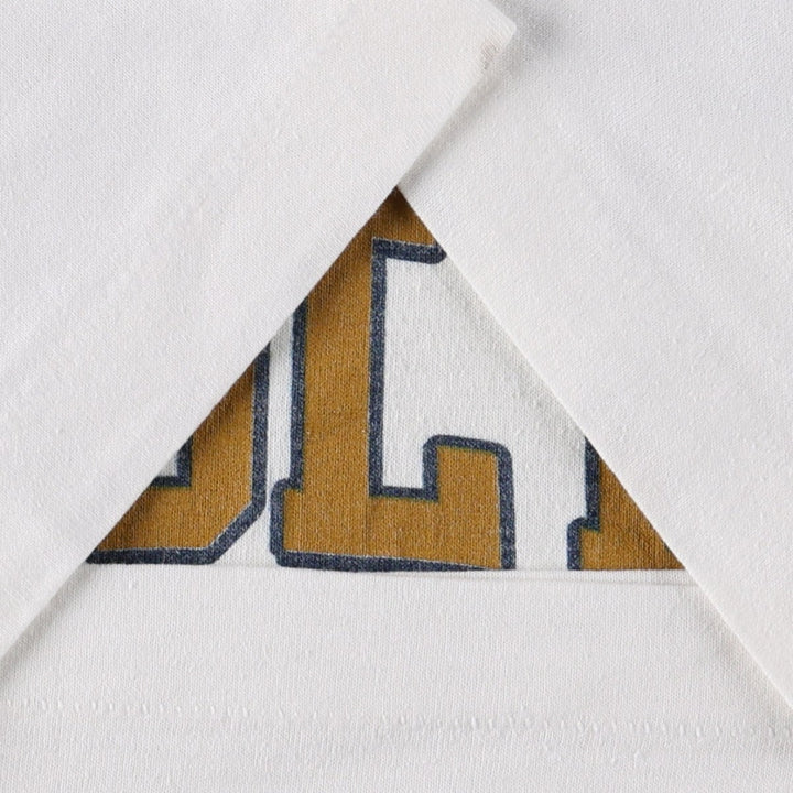 90'S Signal College T-shirt, Made in USA, Men's Size M (approx.), Vintage polyester white type Vintage Second Hand