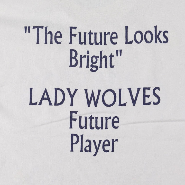 Fruit of the Loom Best College T-Shirt, Made in USA, Men's Size L (approx.), Vintage cotton white type Vintage Second Hand