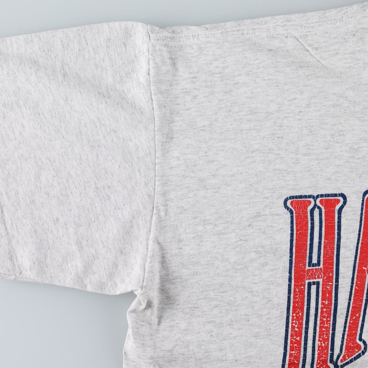 90'S ALL POINTS SPORTSWEAR Harvard University College T-Shirt, Made in USA, ONE SIZE FITS ALL (Equivalent to Men's XXL), Vintage. cotton gray type Vintage Second Hand