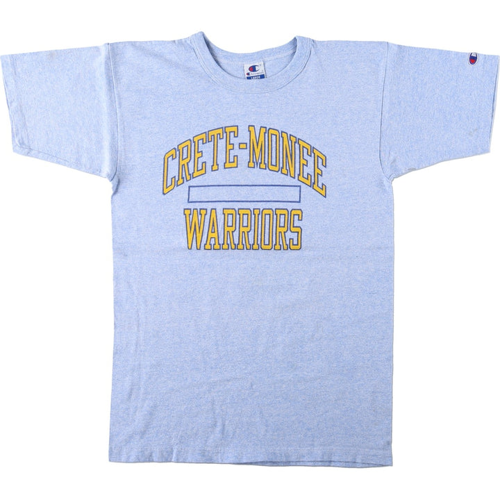90'S Champion Authentic Athletic Apparel College T-shirt Made in USA Men's L Vintage cotton blue type Vintage Second Hand