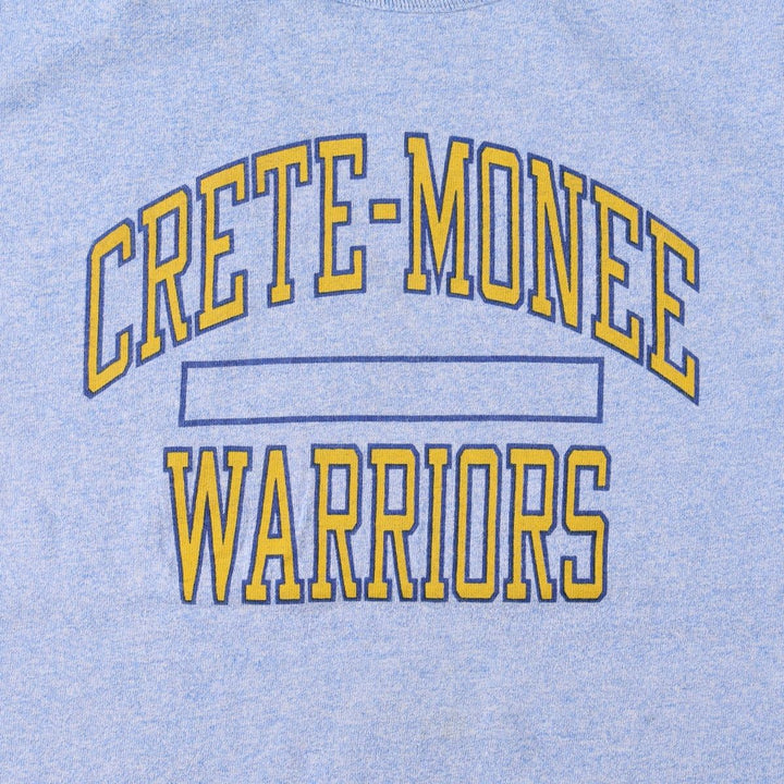 90'S Champion Authentic Athletic Apparel College T-shirt Made in USA Men's L Vintage cotton blue type Vintage Second Hand