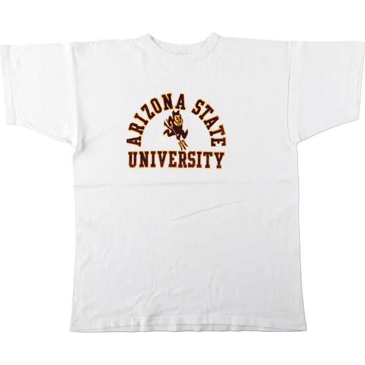 90'S DESERT SPORTSWEAR College T-shirt, Men's XL equivalent, Vintage unclear white type Vintage Second Hand