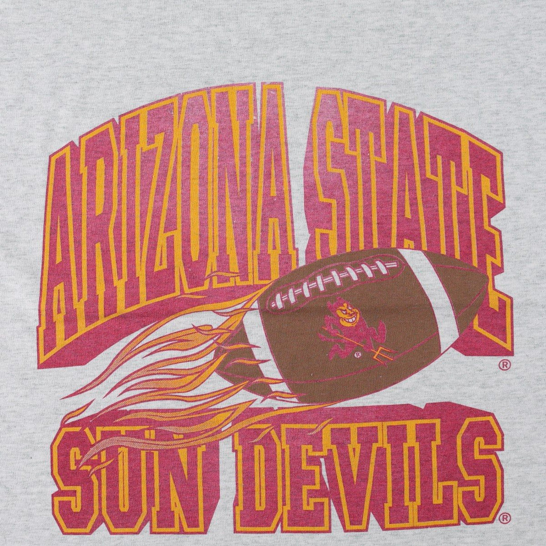 90'S Fruit of the Loom Best College T-Shirt, Made in USA, Men's XL equivalent, Vintage cotton gray type Vintage Second Hand