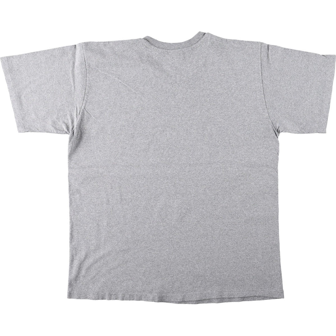 90'S The Cotton Exchange College T-shirt, Made in USA, Men's XL equivalent, Vintage cotton gray type Vintage Second Hand