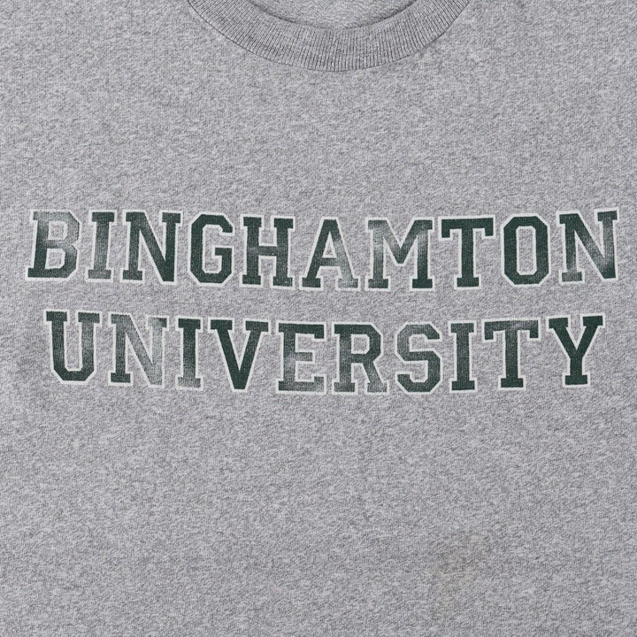 90'S The Cotton Exchange College T-shirt, Made in USA, Men's XL equivalent, Vintage cotton gray type Vintage Second Hand