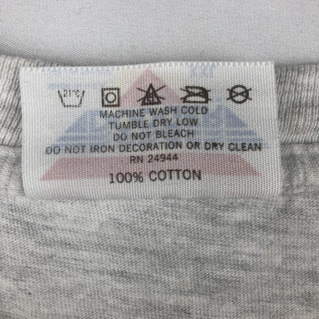 ~90'S DODGER College T-shirt, Made in USA, Men's XXL equivalent, Vintage cotton gray type Vintage Second Hand