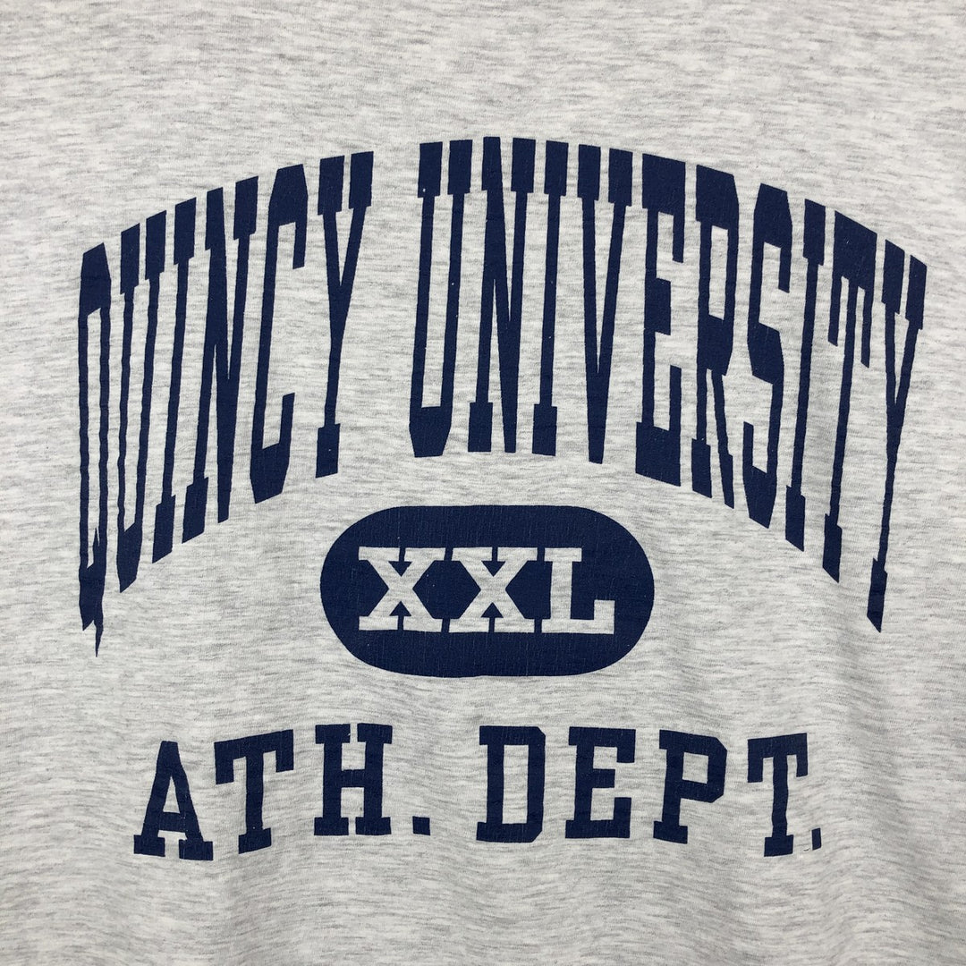 ~90'S DODGER College T-shirt, Made in USA, Men's XXL equivalent, Vintage cotton gray type Vintage Second Hand