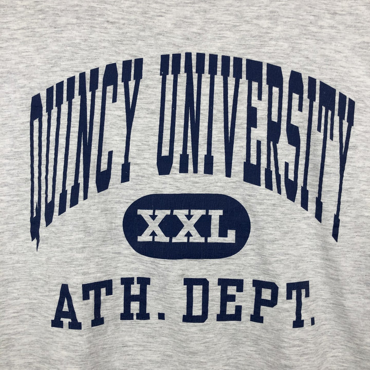 ~90'S DODGER College T-shirt, Made in USA, Men's XXL equivalent, Vintage cotton gray type Vintage Second Hand