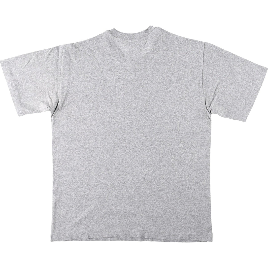 1990'S Notre Dame University College T-shirt, Made in USA, Men's Size L (approx.), Vintage unclear gray type Vintage Second Hand