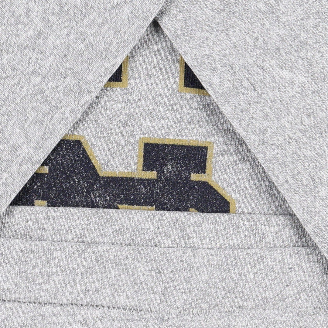 1990'S Notre Dame University College T-shirt, Made in USA, Men's Size L (approx.), Vintage unclear gray type Vintage Second Hand