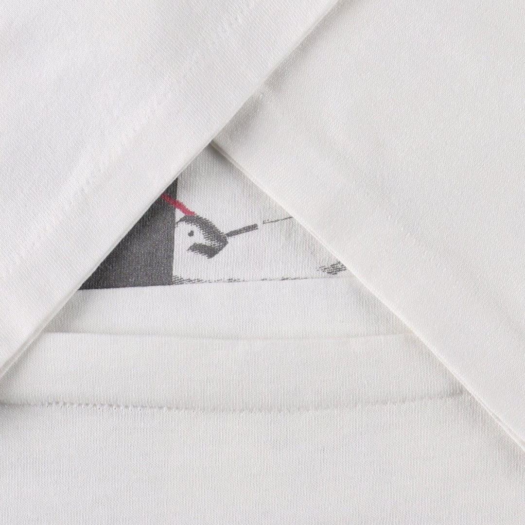 90'S Hanes HEAVYWEIGHT 50 cotton white type Vintage Second Hand