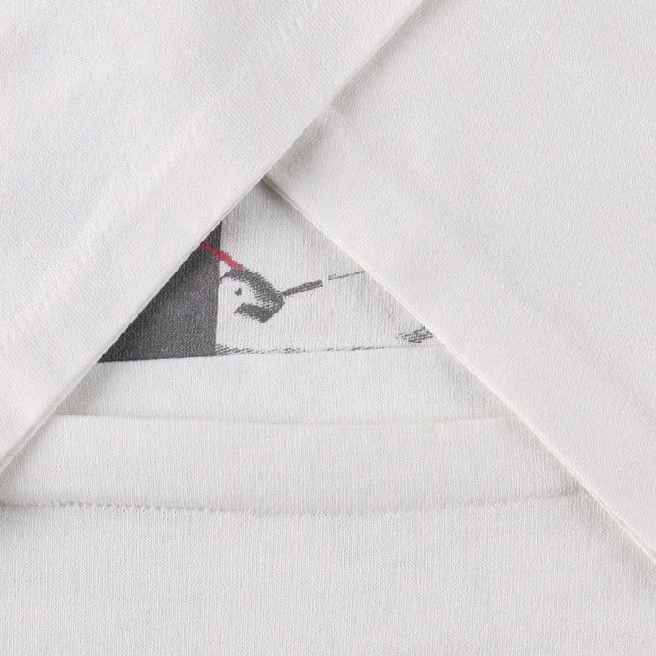 90'S Hanes HEAVYWEIGHT 50 cotton white type Vintage Second Hand