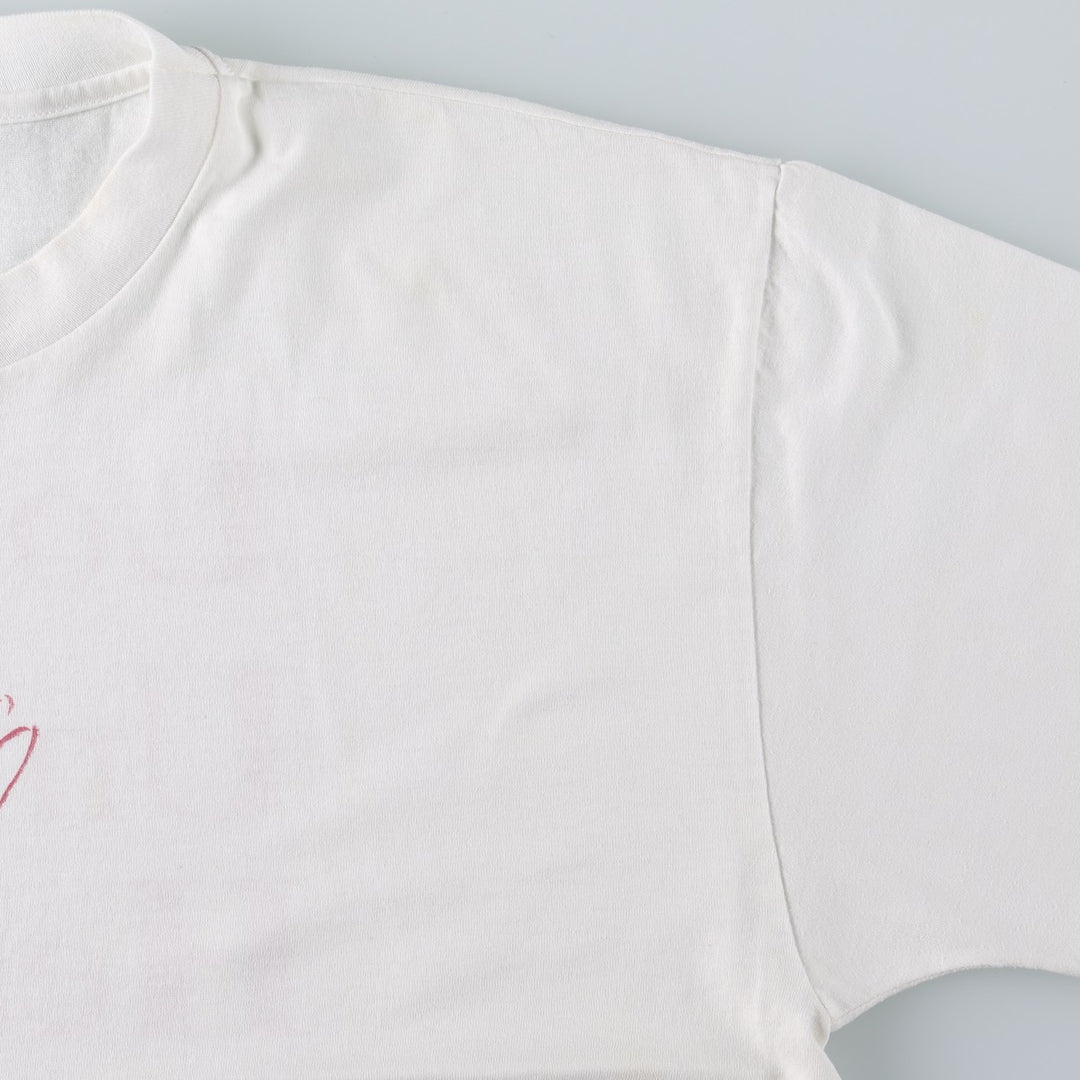 90'S Hanes HEAVYWEIGHT 50 cotton white type Vintage Second Hand