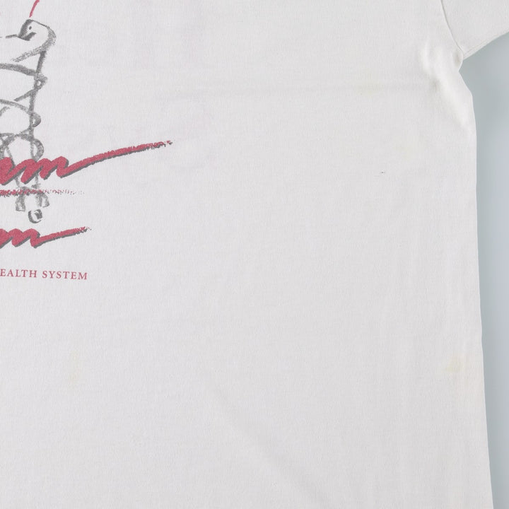 90'S Hanes HEAVYWEIGHT 50 cotton white type Vintage Second Hand