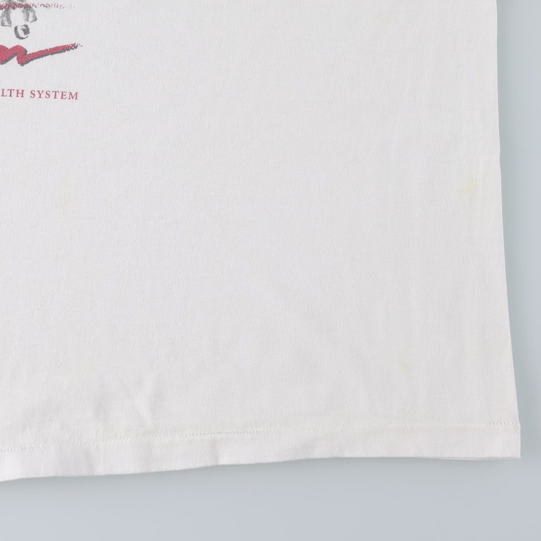 90'S Hanes HEAVYWEIGHT 50 cotton white type Vintage Second Hand