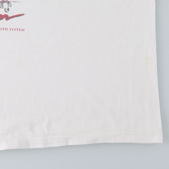 90'S Hanes HEAVYWEIGHT 50 cotton white type Vintage Second Hand
