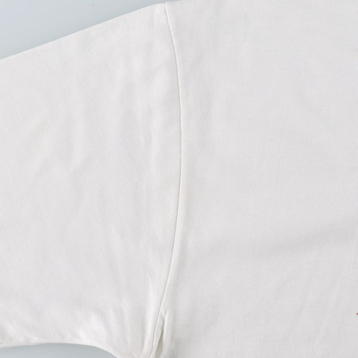 90'S Hanes HEAVYWEIGHT 50 cotton white type Vintage Second Hand