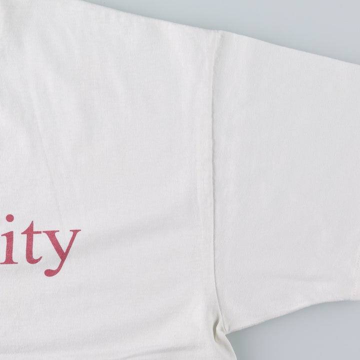 90'S Hanes HEAVYWEIGHT 50 cotton white type Vintage Second Hand