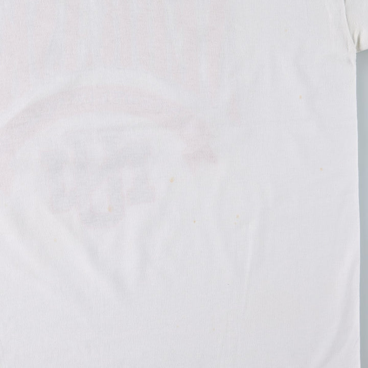 90'S Touch of Gold College T-Shirt, Made in USA, Men's XL equivalent, Vintage polyester white type Vintage Second Hand