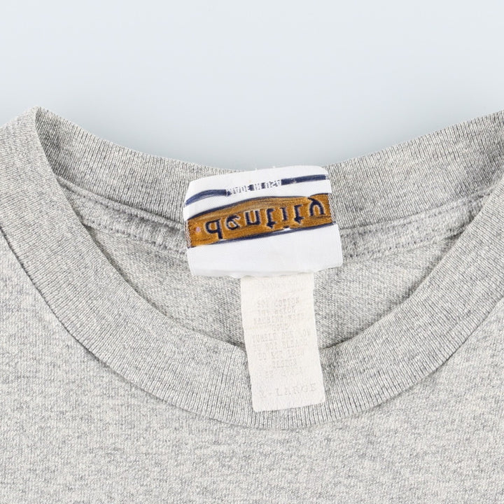 Identity FIGHTIN' IRISH Notre Dame University Fighting Irish College T-Shirt, Made in USA, Men's XL equivalent. cotton gray type Vintage Second Hand