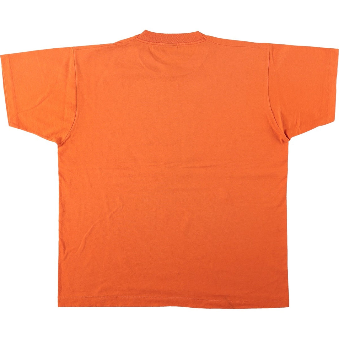 90'S SCREEN STARS College T-Shirt, Made in USA, Men's XL, Vintage cotton orange type Vintage Second Hand