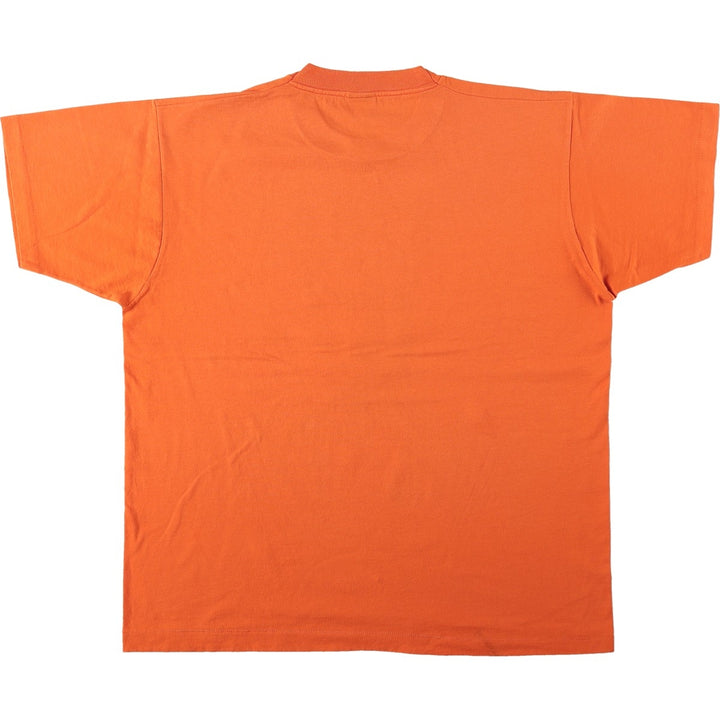 90'S SCREEN STARS College T-Shirt, Made in USA, Men's XL, Vintage cotton orange type Vintage Second Hand