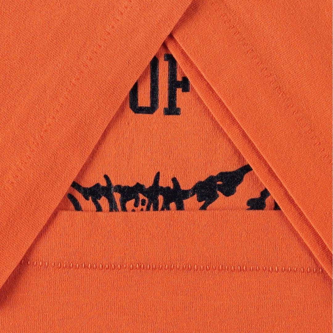 90'S SCREEN STARS College T-Shirt, Made in USA, Men's XL, Vintage cotton orange type Vintage Second Hand