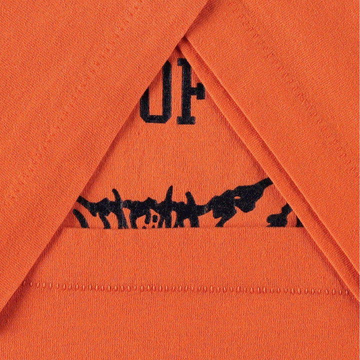 90'S SCREEN STARS College T-Shirt, Made in USA, Men's XL, Vintage cotton orange type Vintage Second Hand