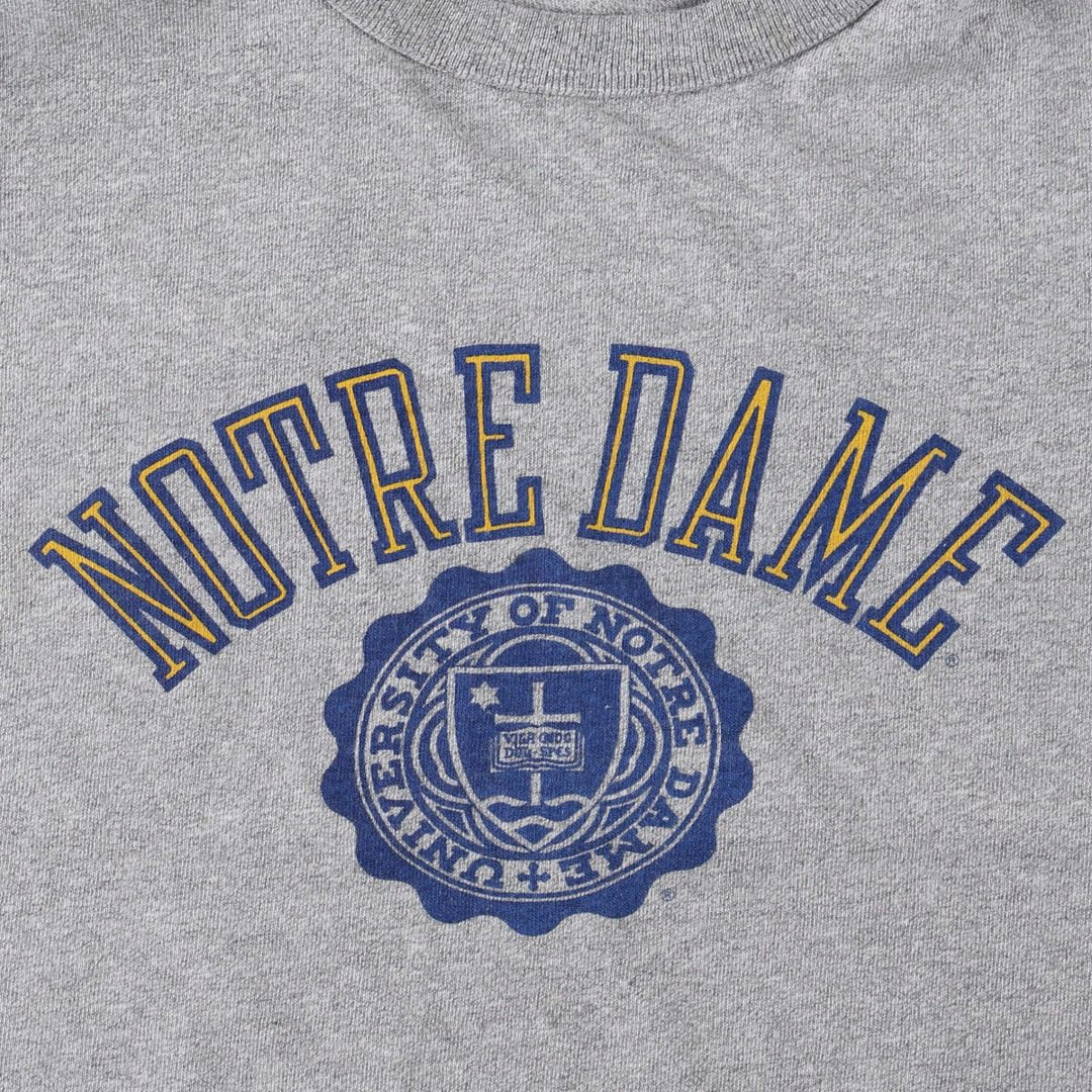 90'S Champion NORTLE DAME College T-shirt, Made in USA, Men's Size L (approx.), Vintage cotton gray type Vintage Second Hand