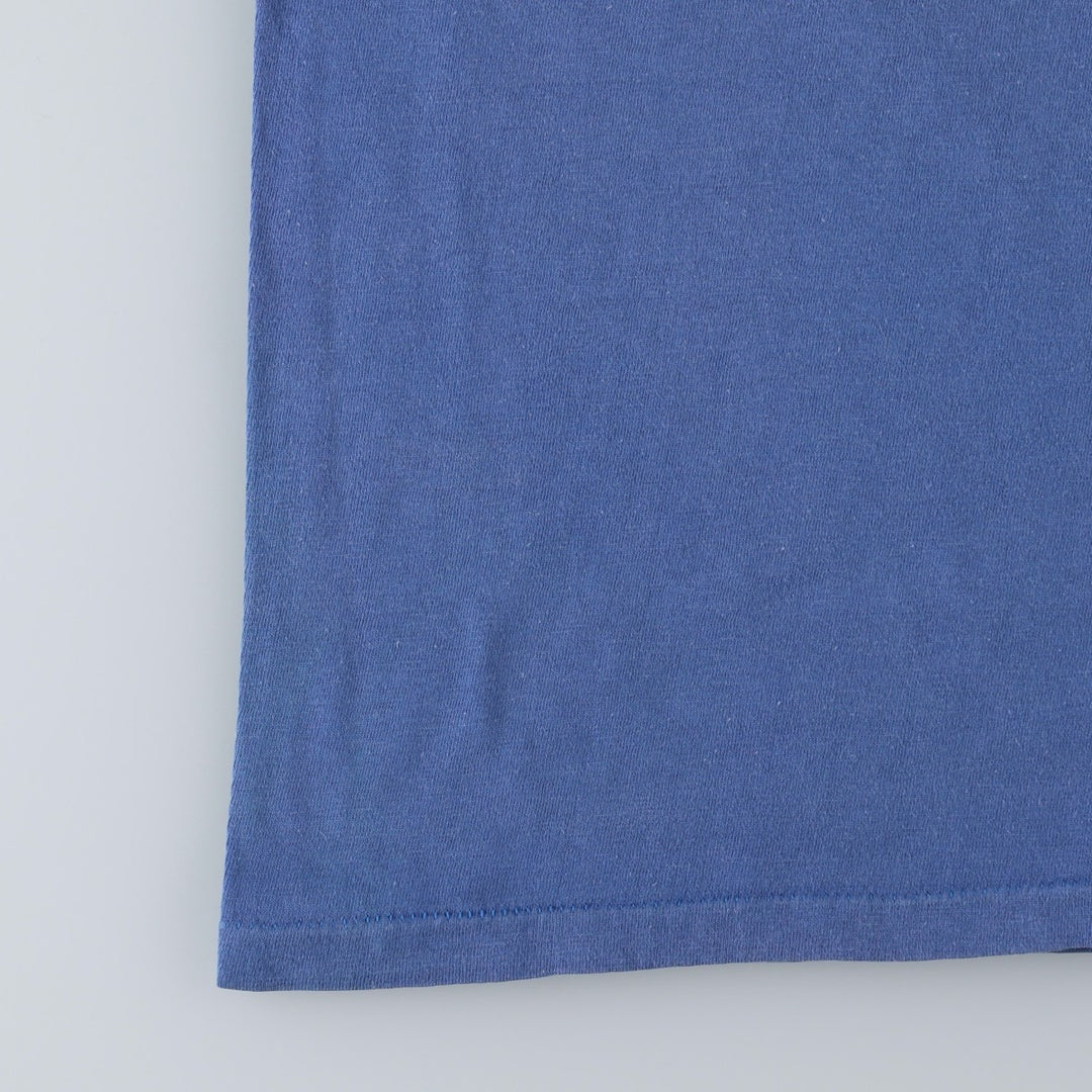 80s-90'S Royal First Class College T-shirt, Made in USA, Men's Size L (approx.), Vintage cotton blue type Vintage Second Hand