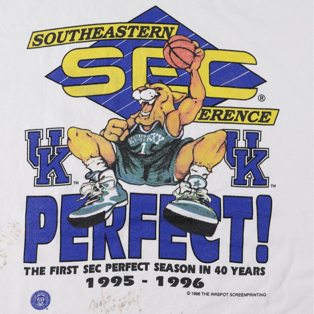 90'S ALL SPORT College T-Shirt, Made in USA, Men's XL equivalent, Vintage cotton white type Vintage Second Hand