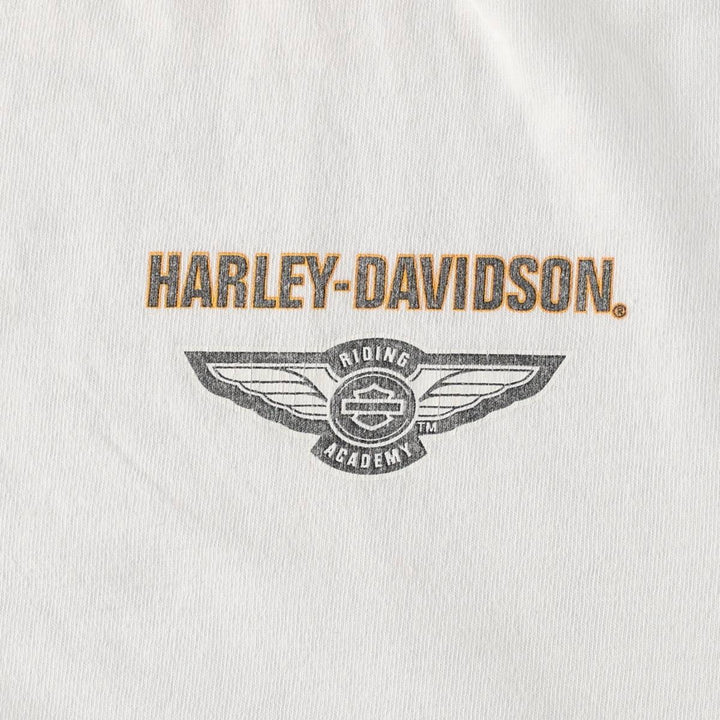 Harley-Davidson Motorcycle Bike T-shirt, Men's XL size cotton white type Vintage Second Hand