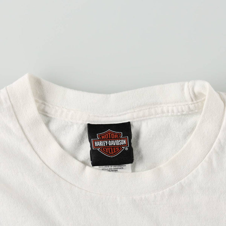 Harley-Davidson Motorcycle Bike T-shirt, Men's XL size cotton white type Vintage Second Hand